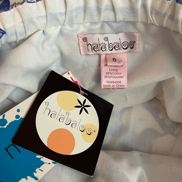 Halabaloo Royal Blue and White Bow Front Dress - Picture 5 of 6